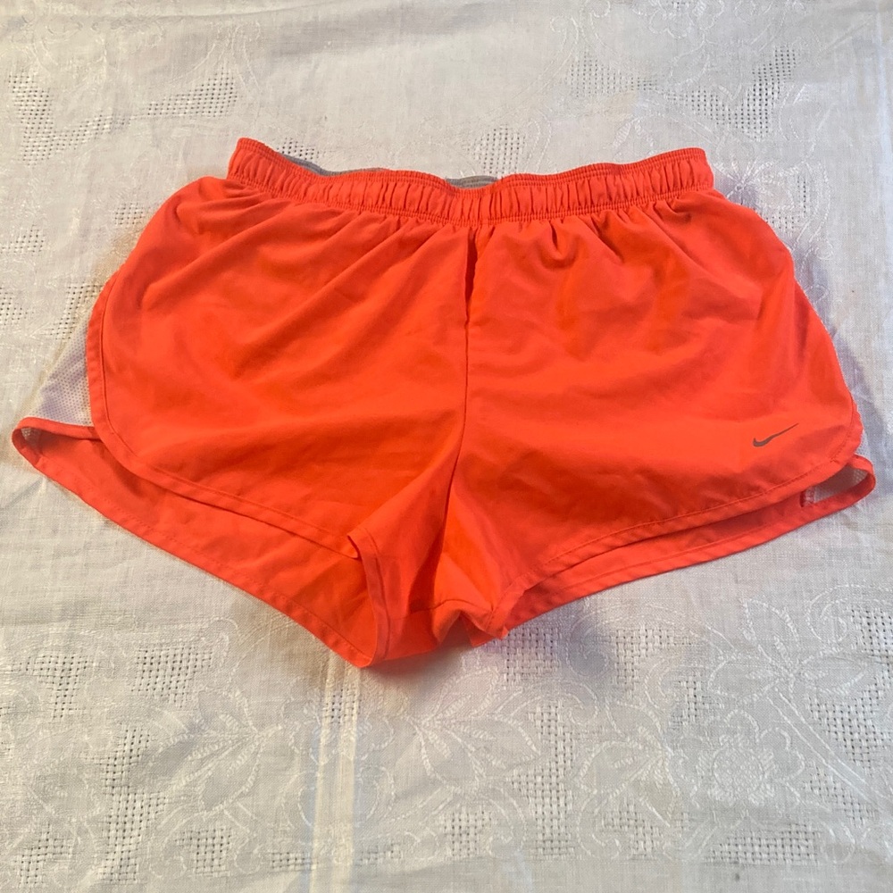 Bright Orange Nike DRI-FIT Athletic Shorts. Size XS.